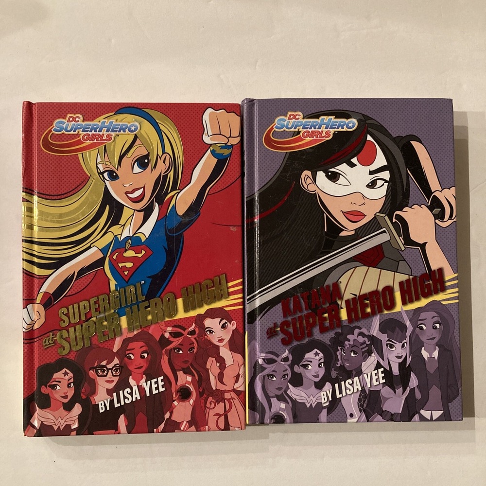 2 DC Super Hero Girls Katana at Super Hero High And Supergirl Hardcover
